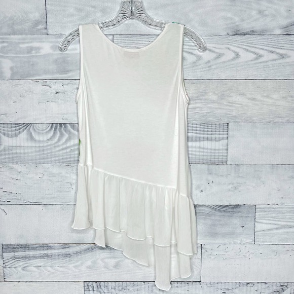 Desigual Tropical Sleeveless Top with Asymmetrical Hem - Picture 5 of 5
